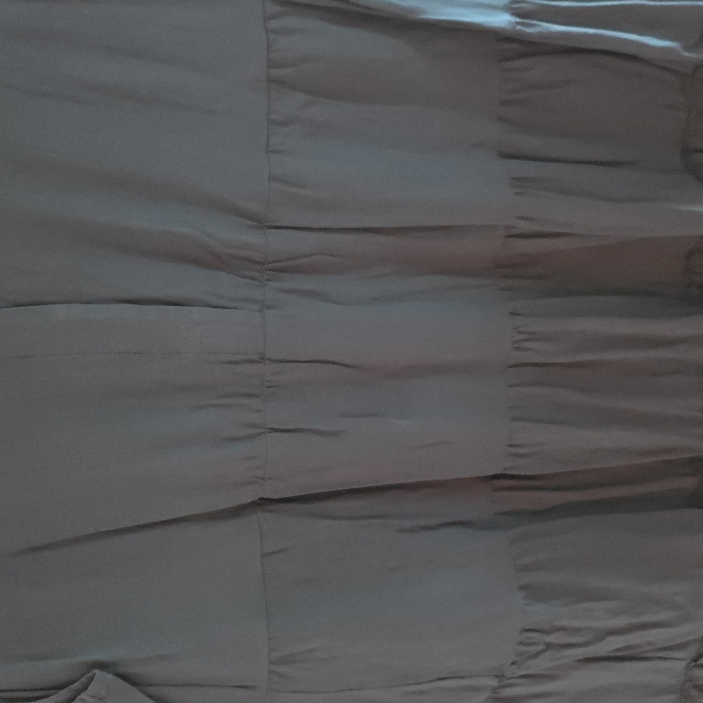 BloomChic Supersoft Essentials Notched Ruffle Layered Hem Sleeveless Dress – Gre - Picture 5 of 6